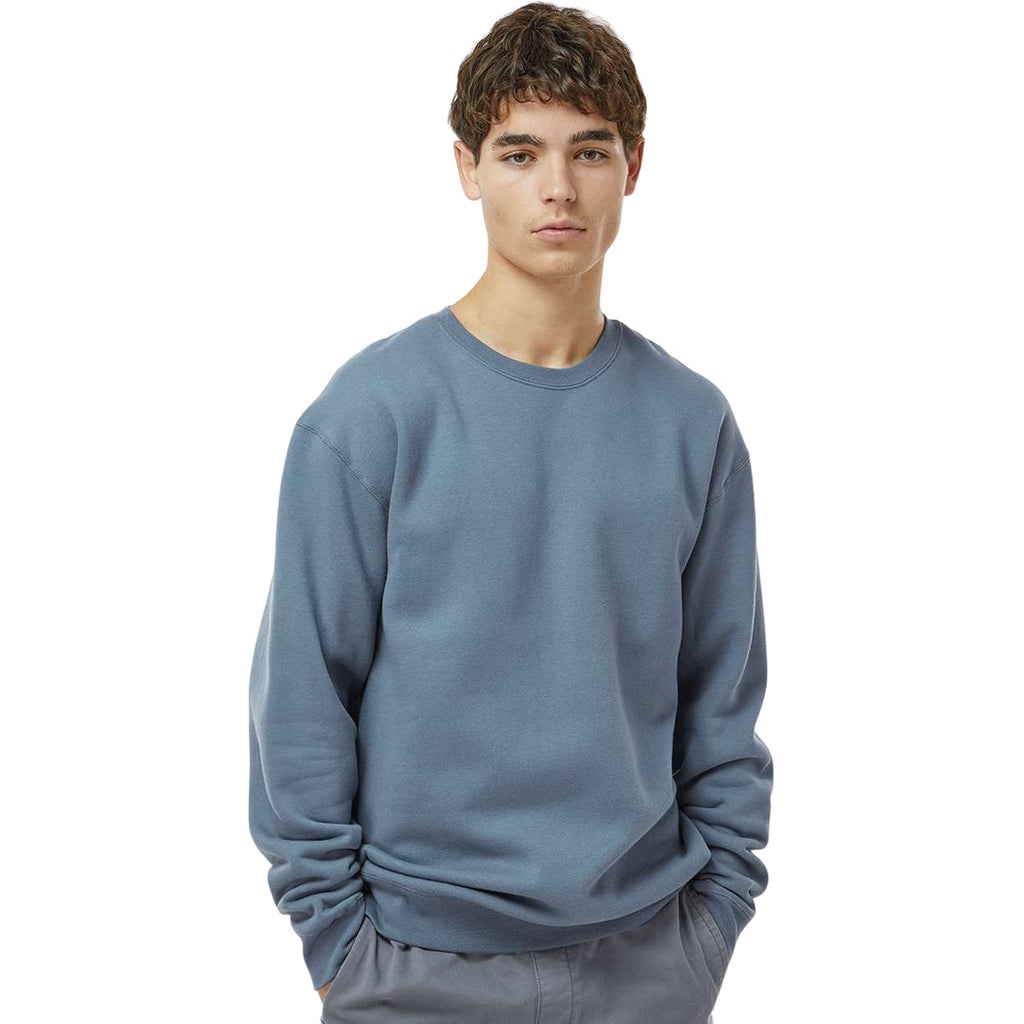 Independent Trading Co. Men's Storm Blue Heavyweight Crewneck Sweatshirt