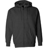 Independent Trading Co. Unisex Charcoal Heather Hooded Full-Zip Sweatshirt