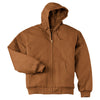 CornerStone Men's Duck Brown Duck Cloth Hooded Work Jacket