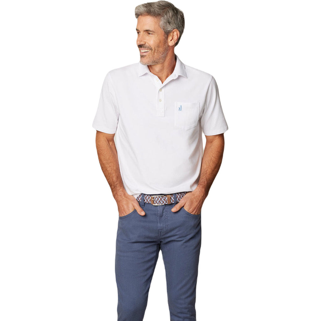 Johnnie-O Men's White The Original Polo