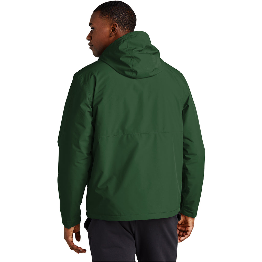 Sport-Tek Men's Forest Green Waterproof Insulated Jacket