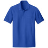 Port Authority Men's True Royal Core Classic Pique Pocket Polo