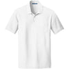 Port Authority Men's White Core Classic Pique Pocket Polo