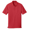 Port Authority Men's Rich Red Dry Zone UV Micro-Mesh Pocket Polo