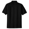 Port Authority Men's Black Pique Knit Polo with Pocket