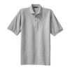 Port Authority Men's Oxford Grey S/S Cotton Pique Knit Polo