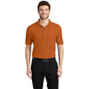 Port Authority Men's Texas Orange Silk Touch Polo