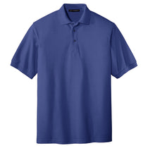 Port Authority Men's Mediterranean Blue Extended Size Silk Touch Polo