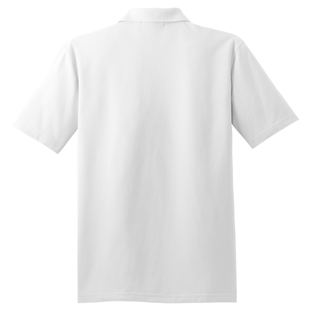 Port Authority Men's White Stain-Resistant Polo