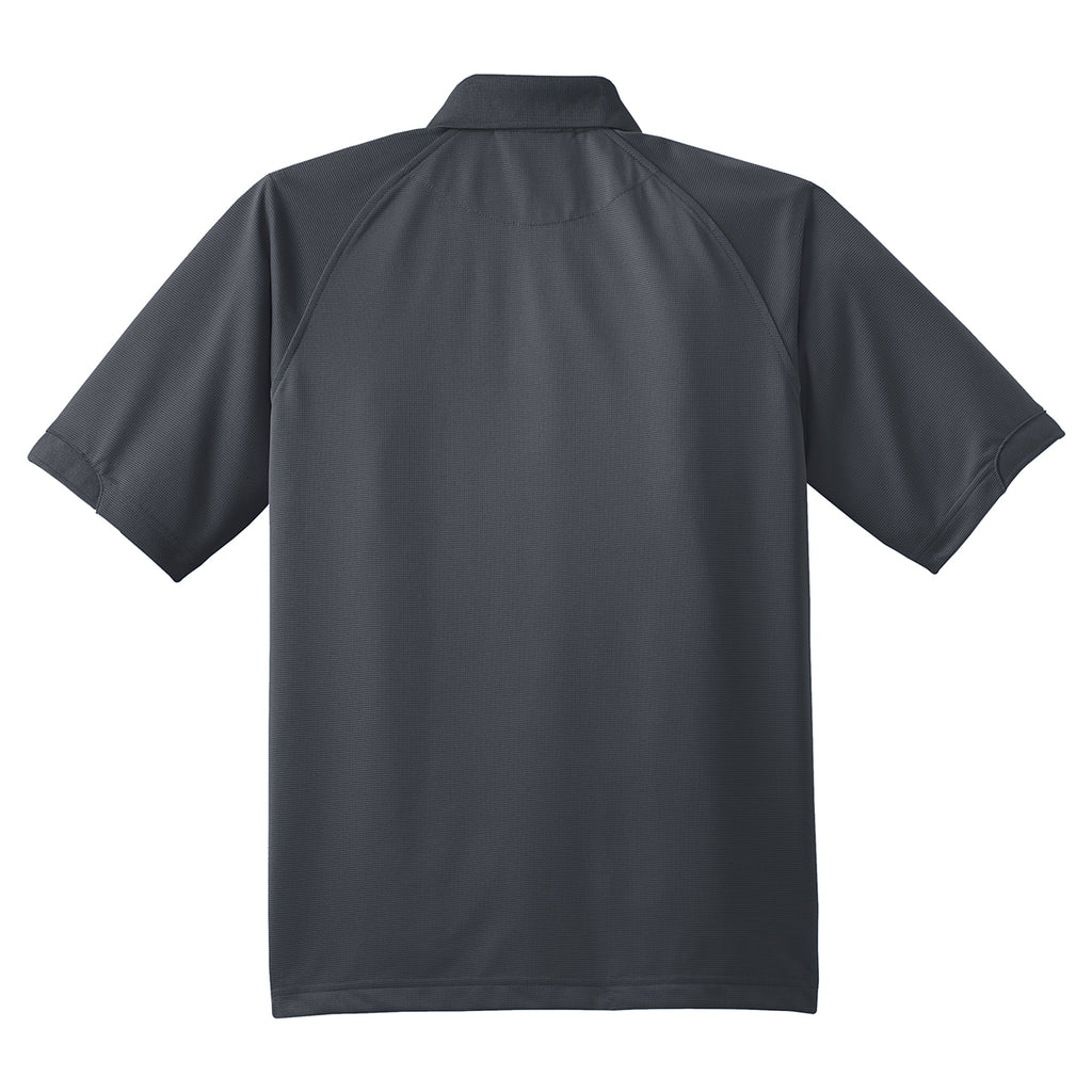 Port Authority Men's Iron Grey Dry Zone Ottoman Polo