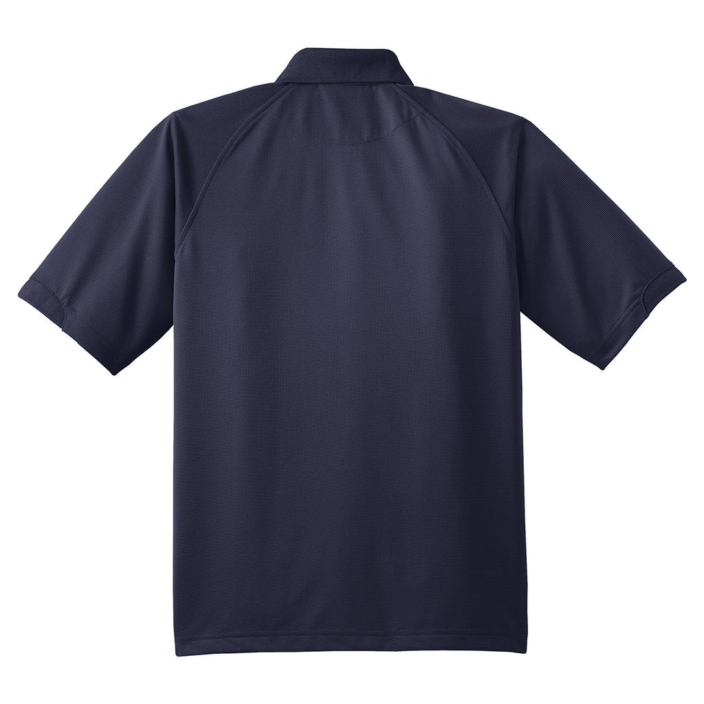 Port Authority Men's Navy Tall Dry Zone Ottoman Polo