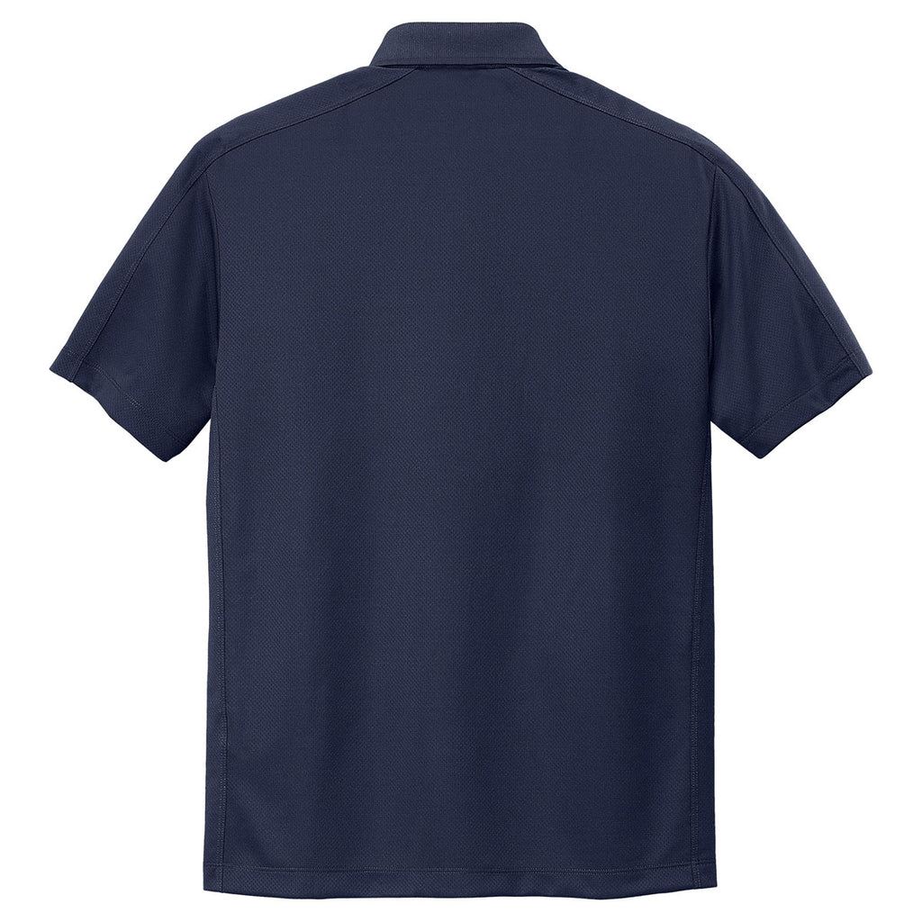 Port Authority Men's True Navy Diamond Jacquard Polo