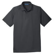 Port Authority Men's Battleship Grey Crossover Raglan Polo