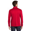 Port Authority Men's Red/Black Silk Touch Performance Quarter Zip