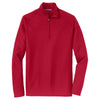 Port Authority Men's Rich Red Pinpoint Mesh 1/2-Zip