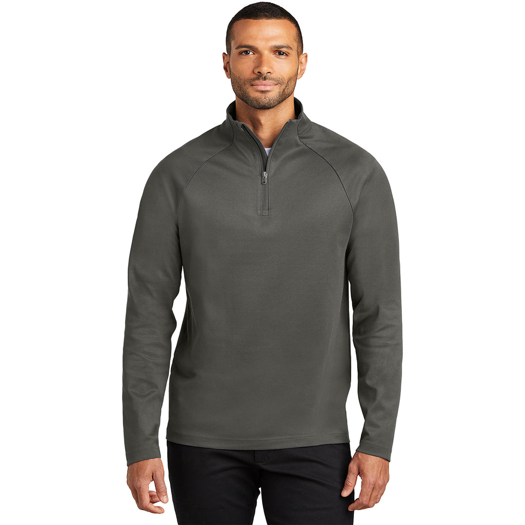 Port Authority Men's Grey Steel C-FREE Cypress 1/4 Zip