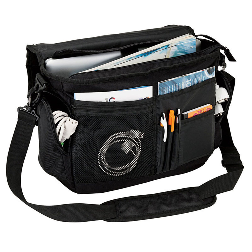 Sovrano Black Santos Executive Messenger Bag
