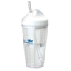 Sovrano White Bali 16 oz. Double Wall AS Tumbler