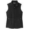 Port Authority Women's Black Accord Microfleece Vest