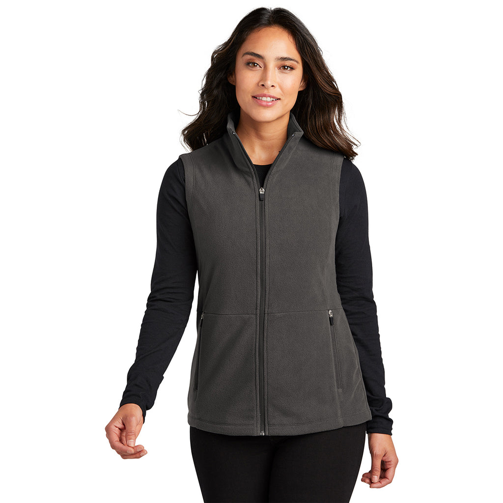 Port Authority Women's Pewter Accord Microfleece Vest