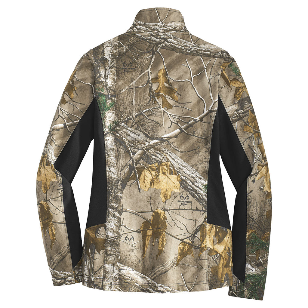 Port Authority Women's Realtree Xtra/Black Camouflage Colorblock Soft Shell