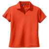 Sport-Tek Women's Bright Orange Dri-Mesh V-Neck Polo