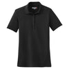 Sport-Tek Women's Black Dry Zone Raglan Accent Polo