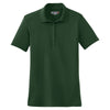 Sport-Tek Women's Forest Green Dry Zone Raglan Accent Polo