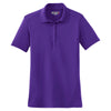 Sport-Tek Women's Purple Dry Zone Raglan Accent Polo