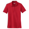 Sport-Tek Women's True Red Dry Zone Raglan Accent Polo