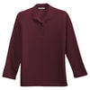 Port Authority Women's Burgundy Long Sleeve Silk Touch Polo