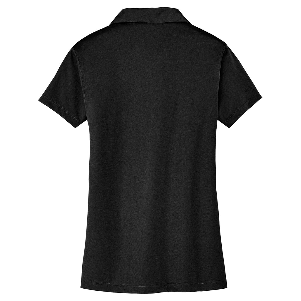 Port Authority Women's Black Tech Pique Polo