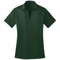 Port Authority Women's Dark Green Performance Poly Polo