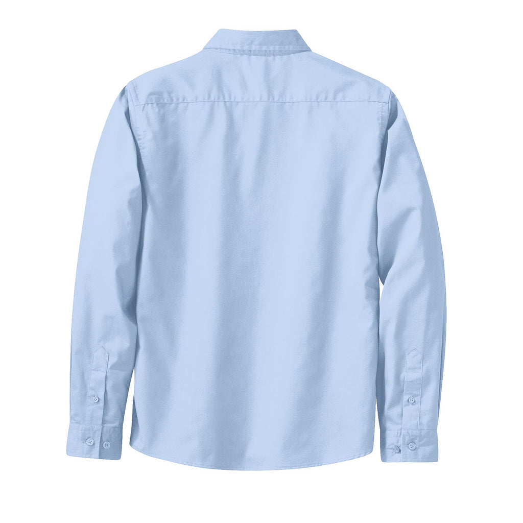 Port Authority Women's Light Blue L/S Easy Care Shirt