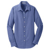 Port Authority Women's Navy SuperPro Oxford Shirt