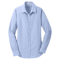Port Authority Women's Oxford Blue SuperPro Oxford Shirt