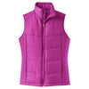 Port Authority Women's Bright Berry/Bermuda Purple Puffy Vest