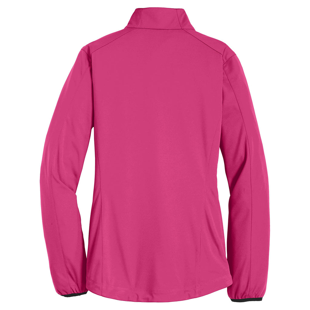 Port Authority Women's Pink Azalea Active Soft Shell Jacket