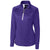 Cutter & Buck Women's College Purple Jackson Half Zip Overknit