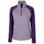 Cutter & Buck Women's College Purple Forge Tonal Stripe Half Zip