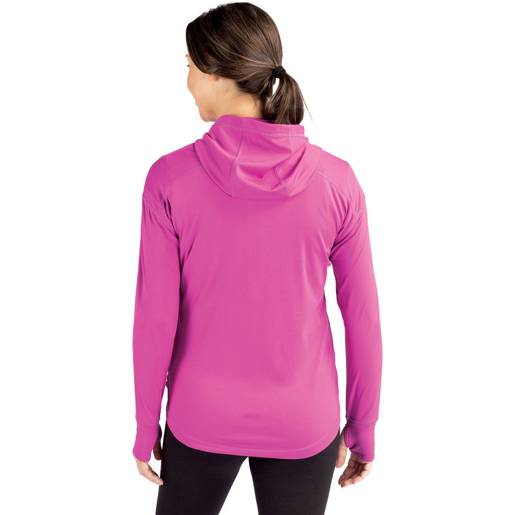 Cutter & Buck Women's Gelato Daybreak Eco Recycled Half Zip Hoodie