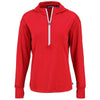 Cutter & Buck Women's Red Daybreak Eco Recycled Half Zip Hoodie