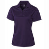 Cutter & Buck Women's College Purple DryTec S/S Genre Polo