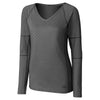 Cutter & Buck Women's Black DryTec Long Sleeve Victory V-Neck