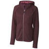 Cutter & Buck Women's Bordeaux Heather Mainsail Hooded Jacket