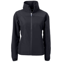 Cutter & Buck Women's Black Charter Eco Recycled Full Zip Jacket