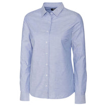 Cutter & Buck Women's Light Blue Long Sleeve Epic Easy Care Stretch Oxford Shirt