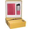 Leeman Pink Tuscany Journal and Tumbler Gift Set