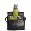 Leeman Black-Lime-Green Tuscany Thermos, Cups, and Ghirardelli Cocoa Set