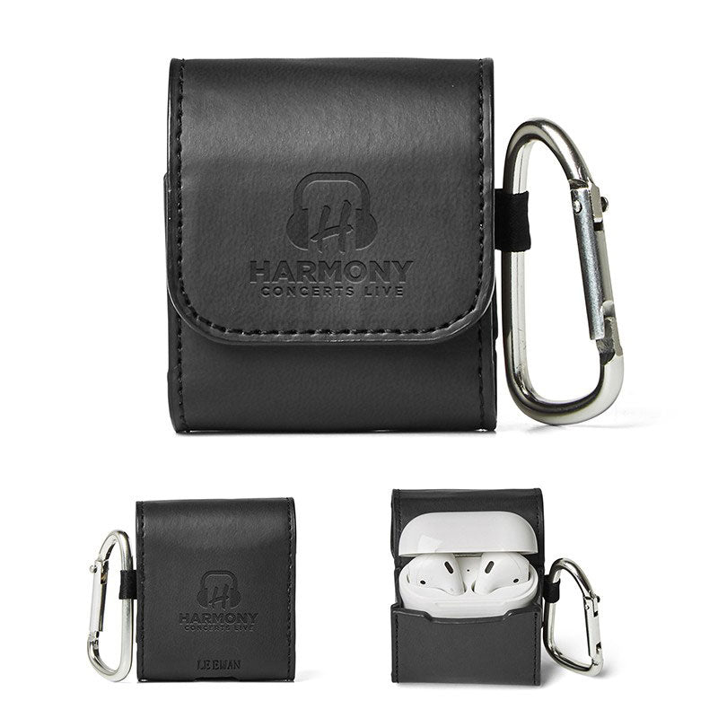 Leeman Black Tuscany Earbud Case